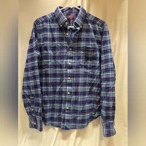 UNTUCKit Men's Blue and White Checkered Shirt